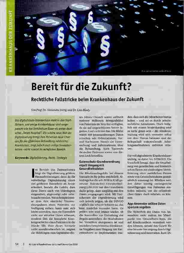 Vorschauseite 1: Bereit für die Zukunft?