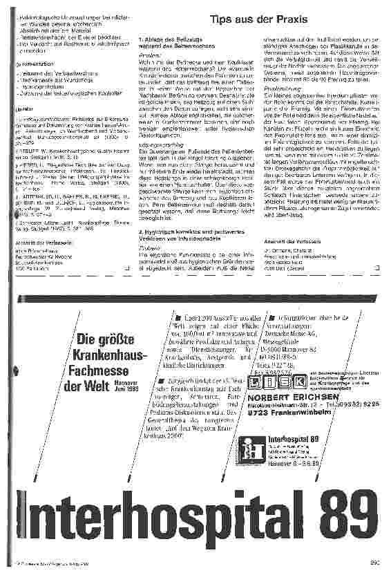 Vorschauseite 2: Verhütung und Bekämpfung von Wundinfektionen