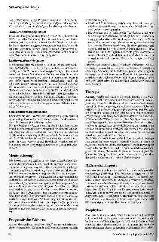 Vorschauseite 2: Klinik des malignen Melanoms
