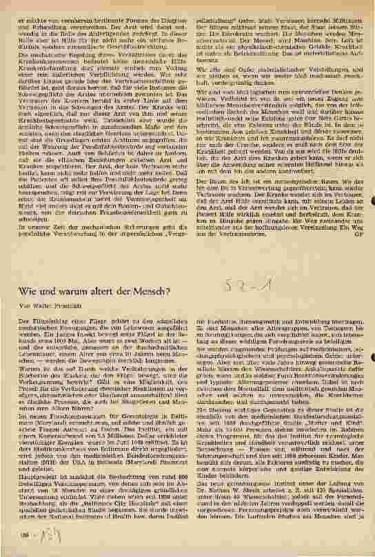 Vorschauseite 1: Wie und warum altert der Mensch?