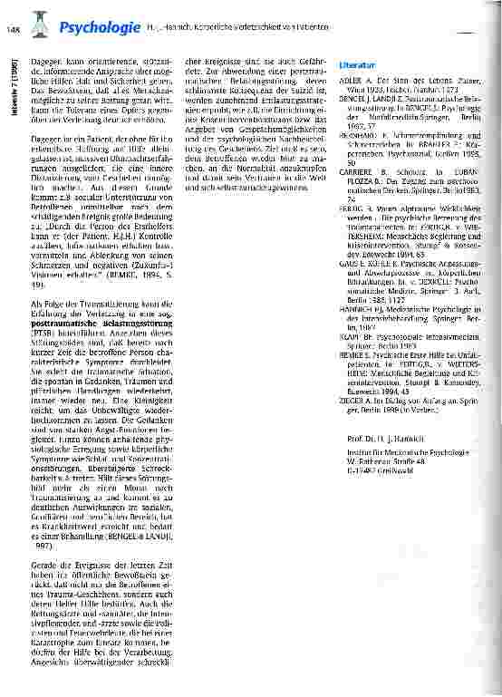 Vorschauseite 4: Körperliche Verletzlichkeit von Patienten und Auswirkungen auf die psychische Situation