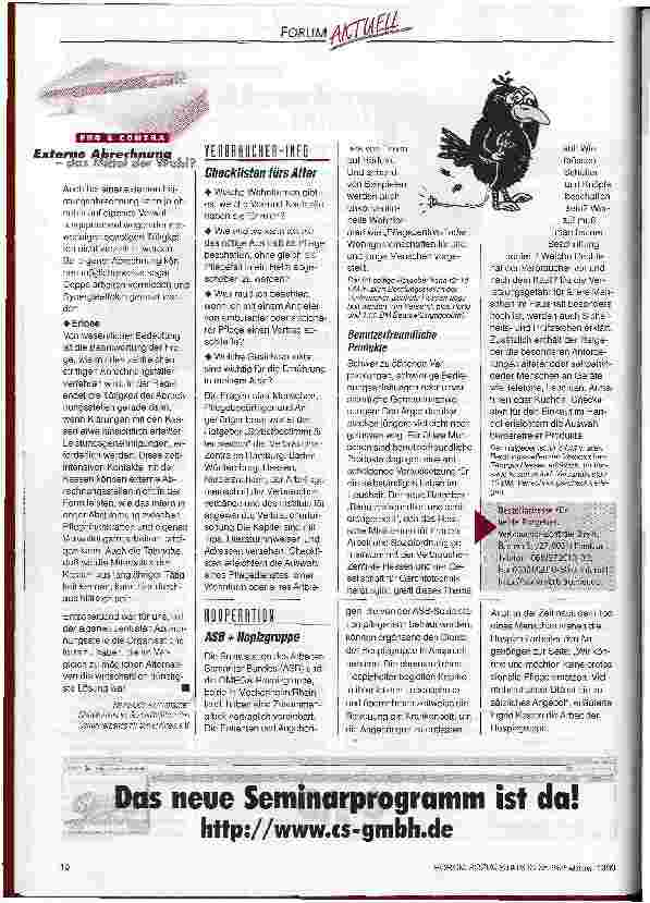 Vorschauseite 3: Externe Abrechnung - das Mittel der Wahl?