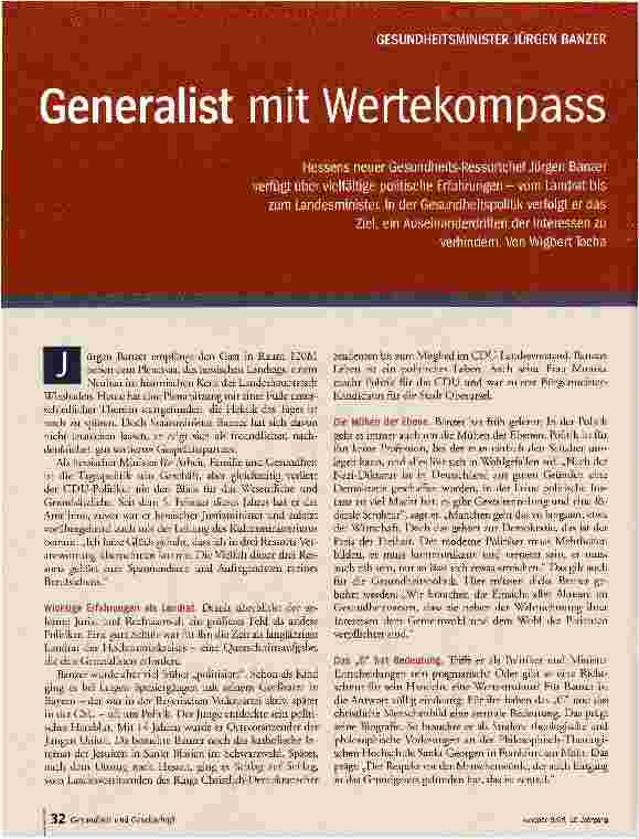 Vorschauseite 1: Generalist mit Wertekompass