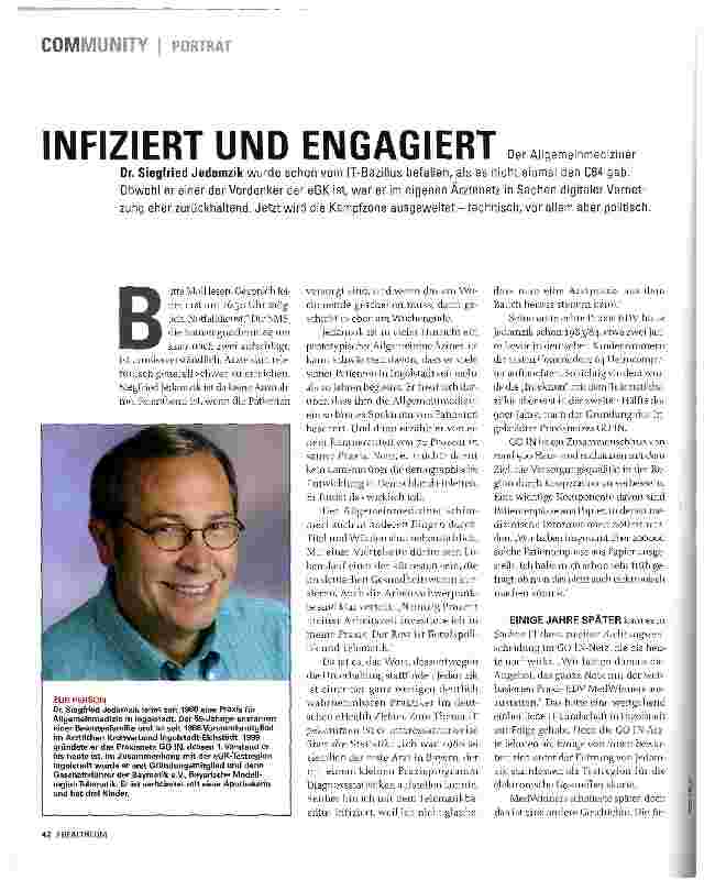 Vorschauseite 1: INFIZIERT UND ENGAGIERT