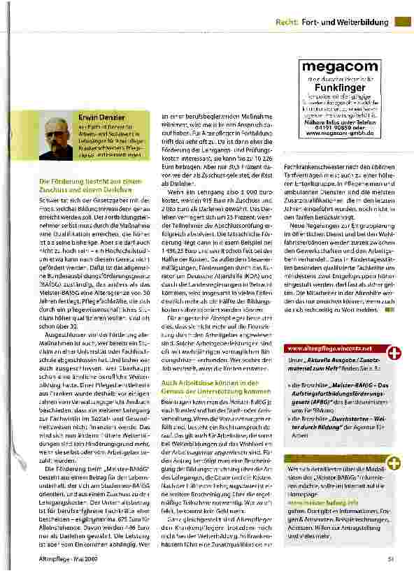 Vorschauseite 2: Zuschüsse von Vater Staat