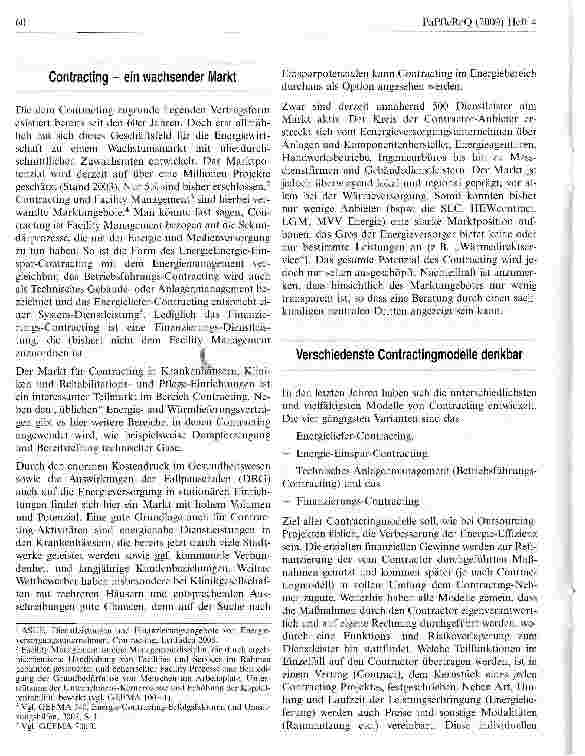 Vorschauseite 2: Contractingein effektives Mittel zur Senkung der Betriebskosten im Krankenhaus