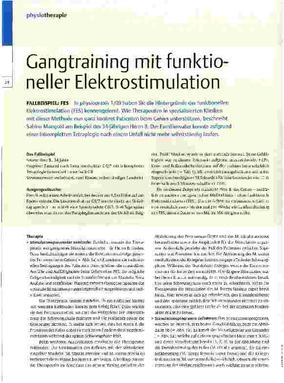 Vorschauseite 1: Gangtraining mitfunktioneller Elektrostimulation