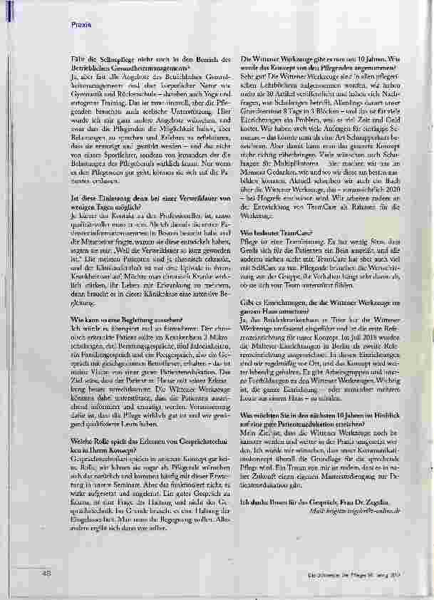 Vorschauseite 3: Pflegende brauchen auch seelische Unterstützung