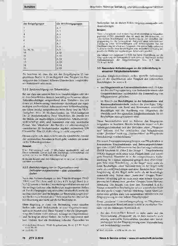 Vorschauseite 6: Ständige Vertretung und Unterstellungsverhältnisse stellen komplexe tarifliche Eingruppierungsmerkmale dar
