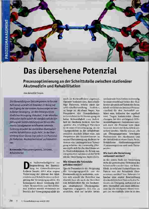 Vorschauseite 1: Das übersehene Potenzial