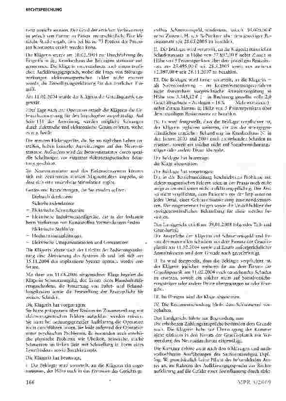 Vorschauseite 2: Anforderungen an eine Aufklärung vor Implantation eines medizinischen Geräts