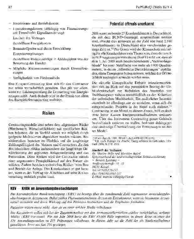 Vorschauseite 4: Contractingein effektives Mittel zur Senkung der Betriebskosten im Krankenhaus