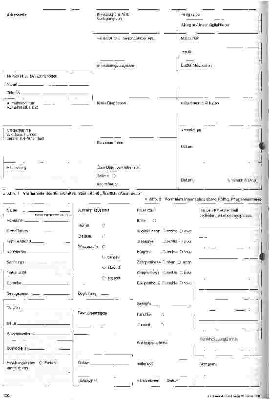 Vorschauseite 3: Dokumentation des pflegerischen Erstgesprächs 1. Teil: Entwicklung eines Formblattes