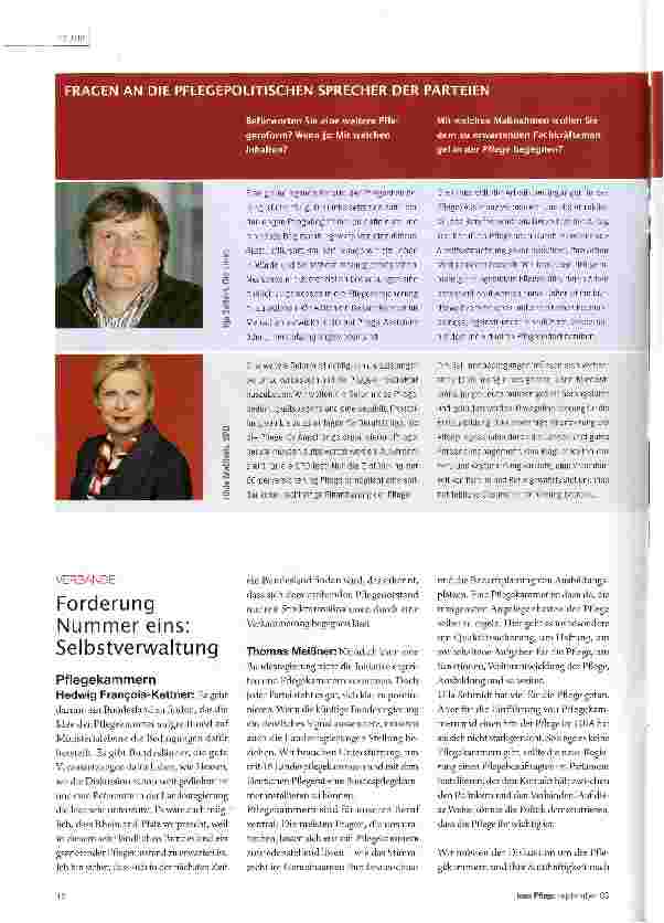 Vorschauseite 5: Null Interesse an Pflegekammern