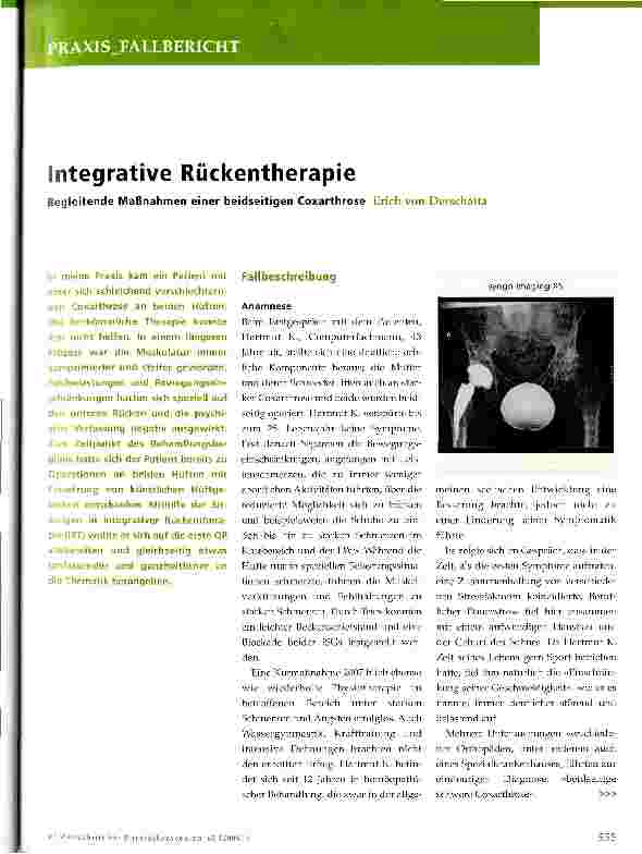 Vorschauseite 1: Integrative Rückentherapie