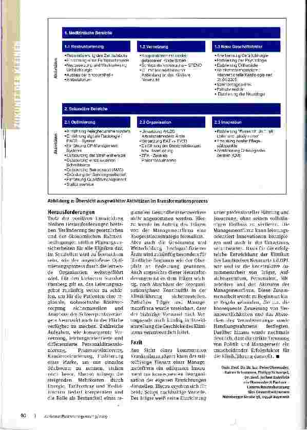 Vorschauseite 3: Konsolidierung und Zukunftssicherung geschafft