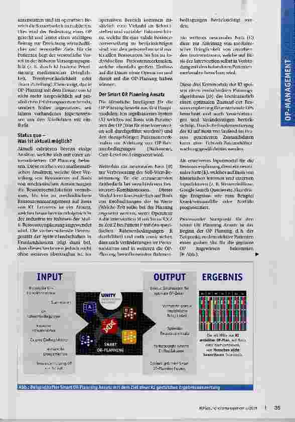 Vorschauseite 2: OP-Management und KI