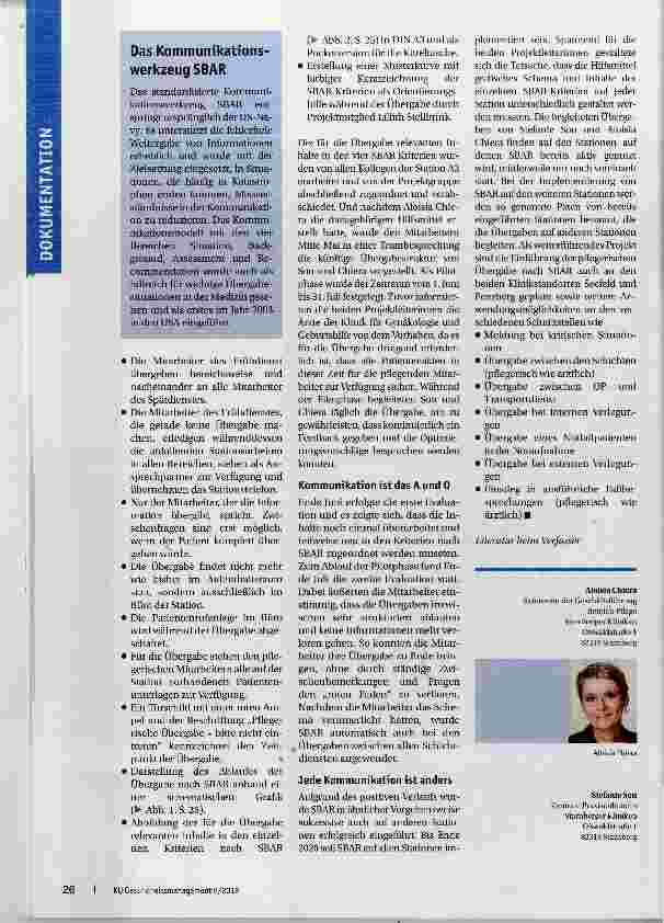 Vorschauseite 3: Neustrukturierung der pflegenschen Übergabe