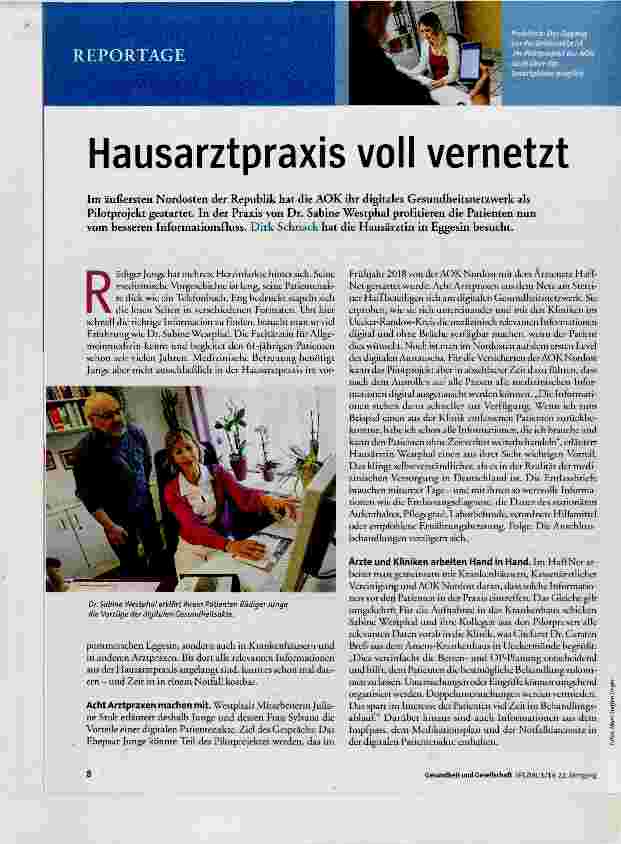 Vorschauseite 1: Hausarztpraxis voll vernetzt