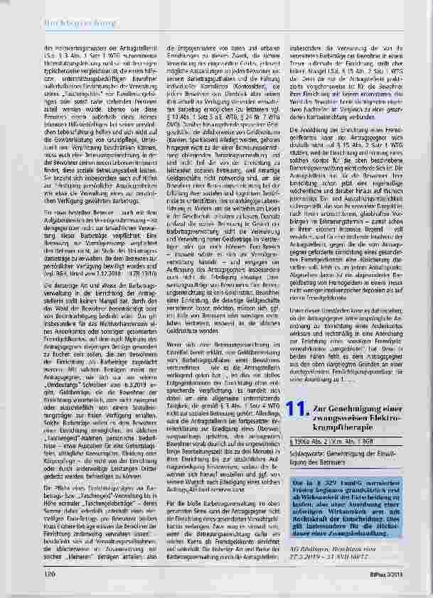 Vorschauseite 1: Zur Genehmigung einer zwangsweisen Elektrokrampftherapie