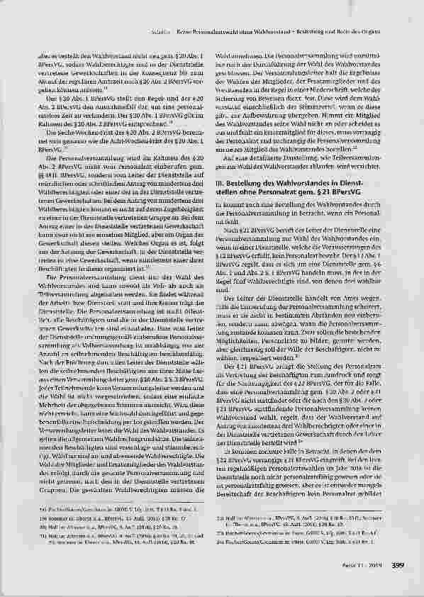 Vorschauseite 4: Keine Personalratswahl ohne Wahlvorstand - Bestellung und Rolle des Organs