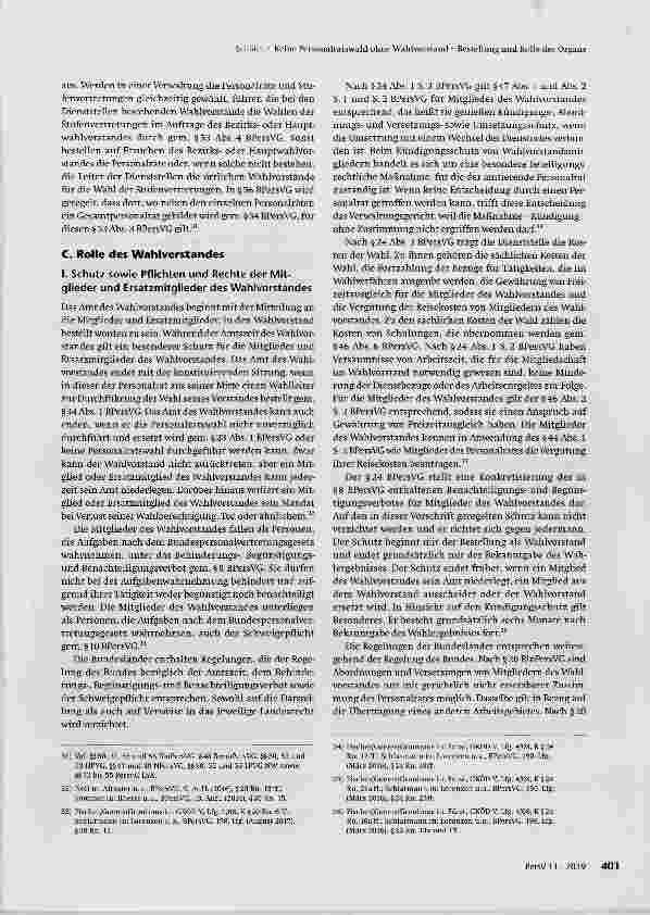 Vorschauseite 6: Keine Personalratswahl ohne Wahlvorstand - Bestellung und Rolle des Organs
