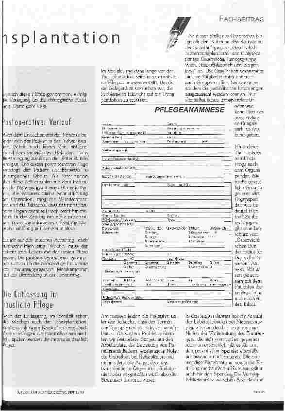Vorschauseite 2: Vorbereitung zur Nierentransplantation