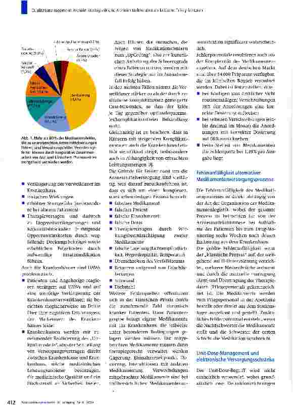 Vorschauseite 2: Qualitätsmanagement: Arzneimittellogistik und Arzneimitteltherapie als kritische Erfolgsfaktoren