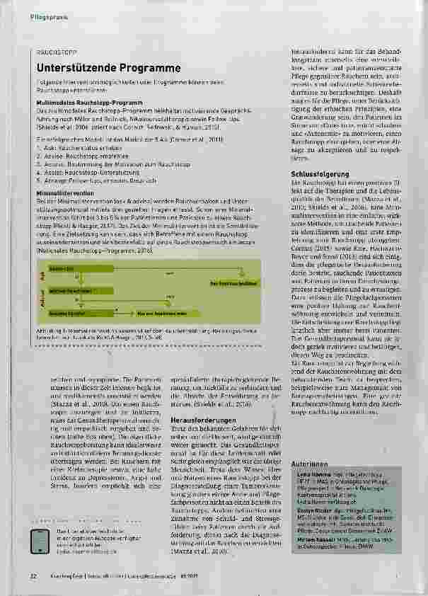 Vorschauseite 3: Rauchstopp als Therapieziel in der Onkologie?