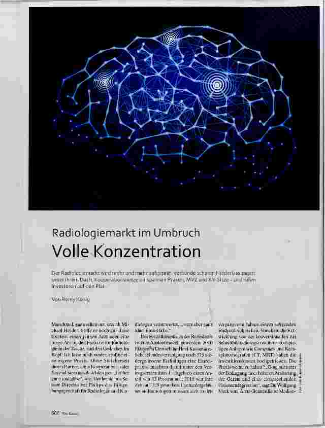 Vorschauseite 1: Radiologiemarkt im Umbruch Volle Konzentration