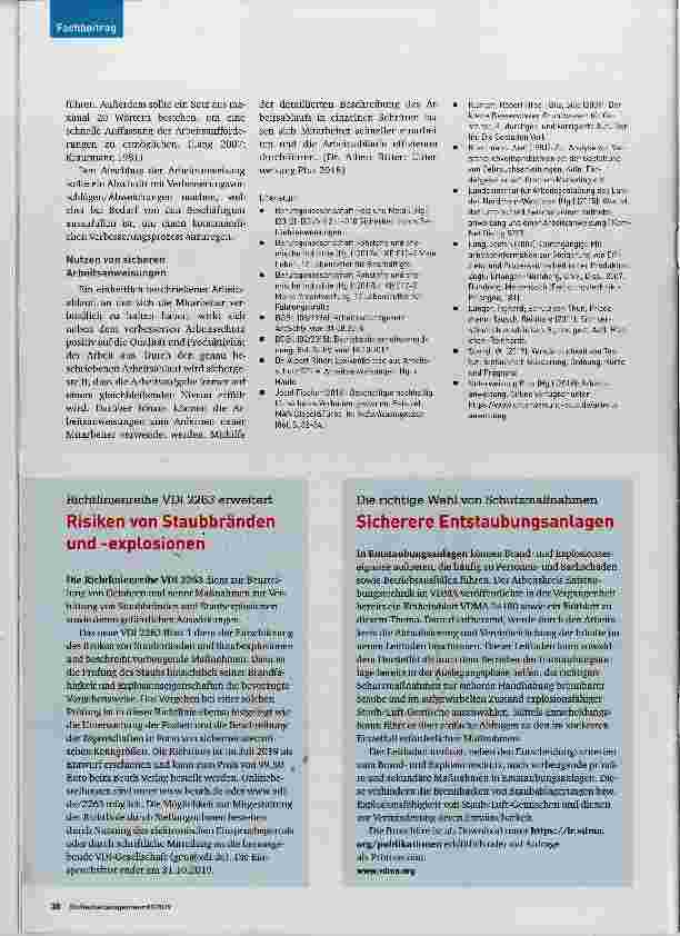 Vorschauseite 3: Erfolgreiche Integration vonVÄrbeitsanweisungen in den Arbeitsschutz