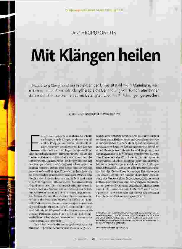 Vorschauseite 2: Mit Klängen heilen