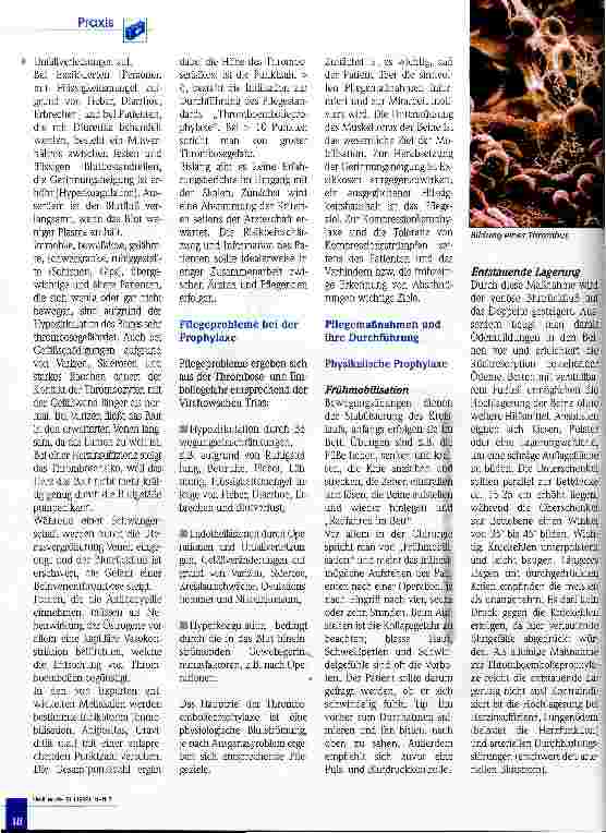 Vorschauseite 2: Das 1x1 der Prophylaxe: THROMBOSEN Das Risiko heißt Routine