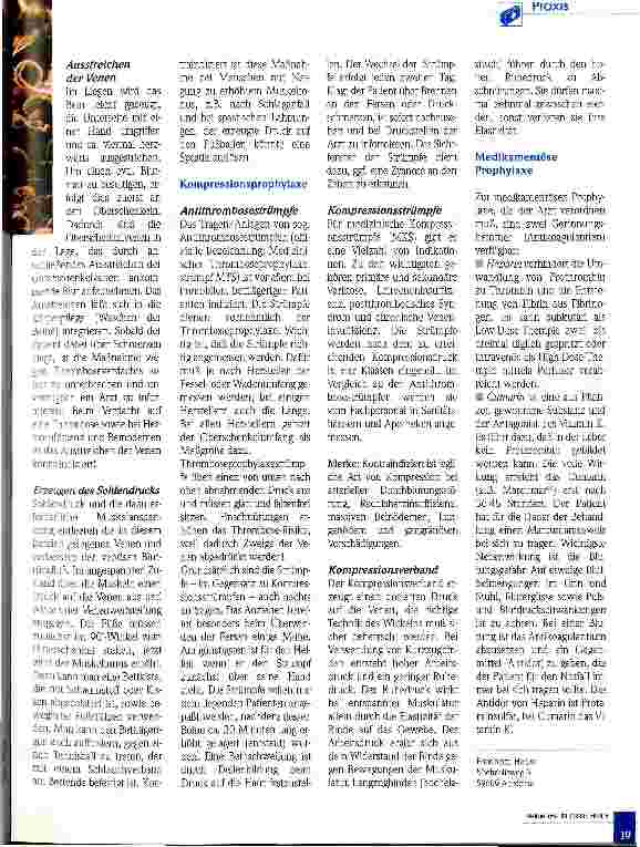 Vorschauseite 3: Das 1x1 der Prophylaxe: THROMBOSEN Das Risiko heißt Routine