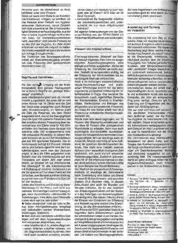 Vorschauseite 2: Die Statistik der Krankenhausinfektionen