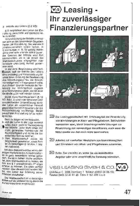 Vorschauseite 3: Wahlen nach der Heimmitwirkungsverordnung