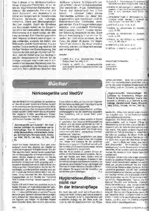 Vorschauseite 3: Pflege von Patienten mit Barbituratintoxikationen 1. Folge: Anwendungsgebiete und Pharmakokinetik der Barbiturate