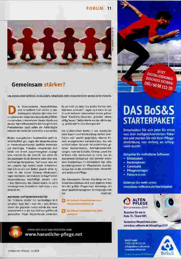 Vorschauseite 1: Gemeinsam stärker?