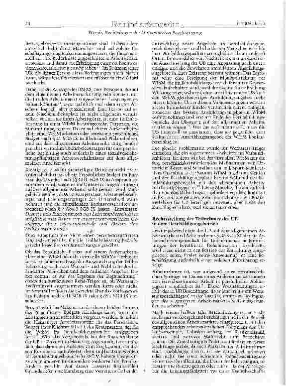 Vorschauseite 3: Wandt, Rechtsfragen der Unterstützten Beschäftigung Rechtsfragen der Unterstützten Beschäf tigung - Anwendungsprobleme