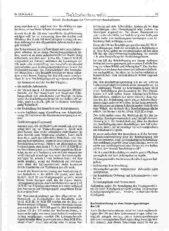 Vorschauseite 4: Wandt, Rechtsfragen der Unterstützten Beschäftigung Rechtsfragen der Unterstützten Beschäf tigung - Anwendungsprobleme