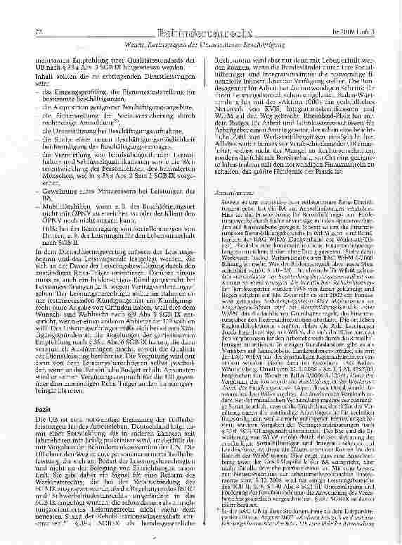 Vorschauseite 5: Wandt, Rechtsfragen der Unterstützten Beschäftigung Rechtsfragen der Unterstützten Beschäf tigung - Anwendungsprobleme