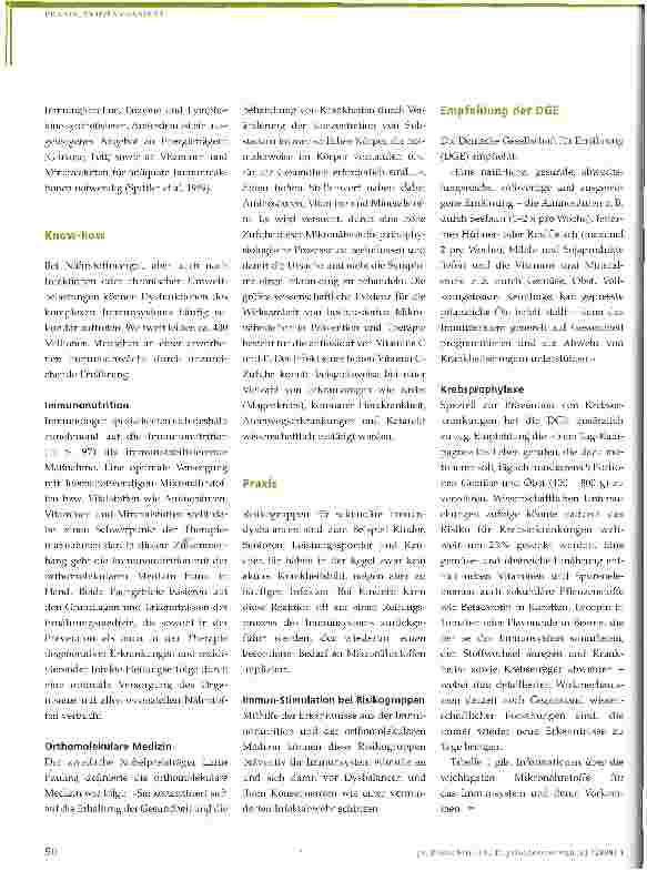 Vorschauseite 3: Immunologisches Potenzial von Mikronährstoffen