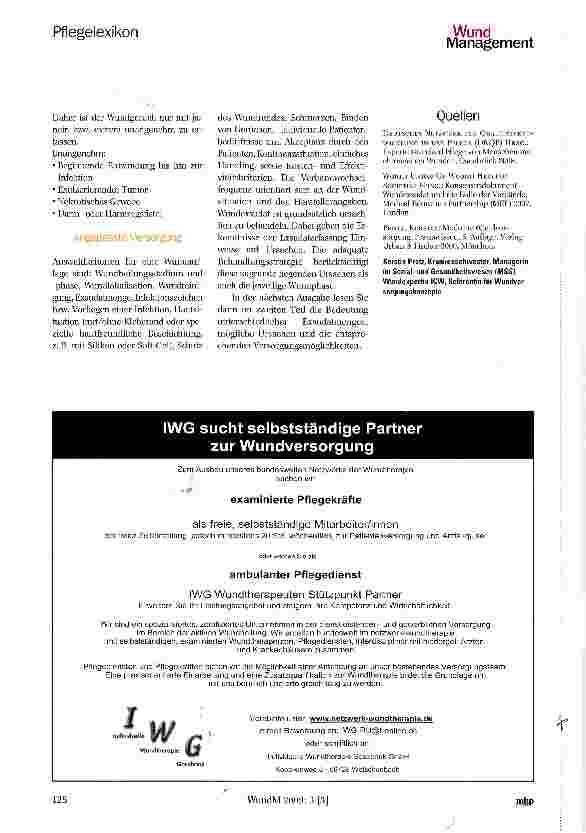 Vorschauseite 3: Exsudatmanagement, Teil 1Pflegelexikon -die Serie zum Sammeln