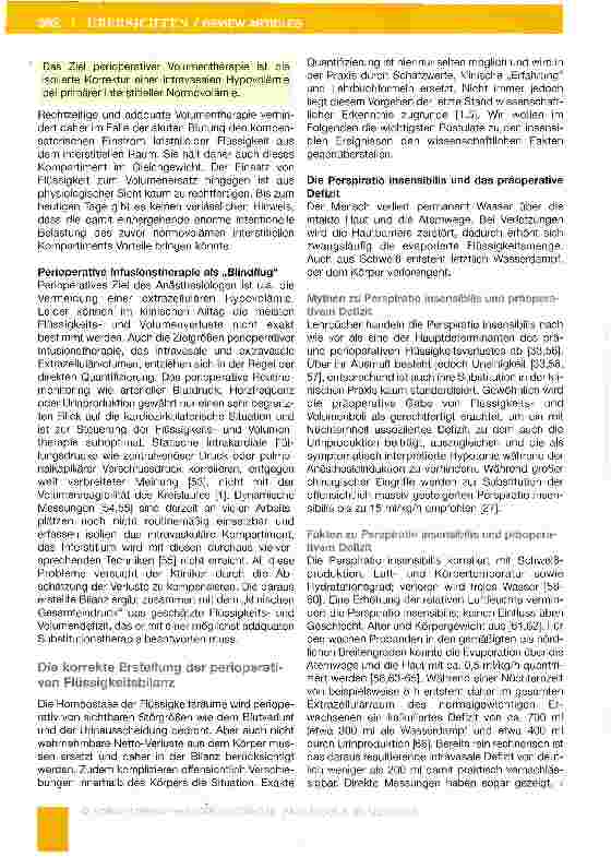 Vorschauseite 4: Mythen und Fakten der perioperativen Infusionstherapie