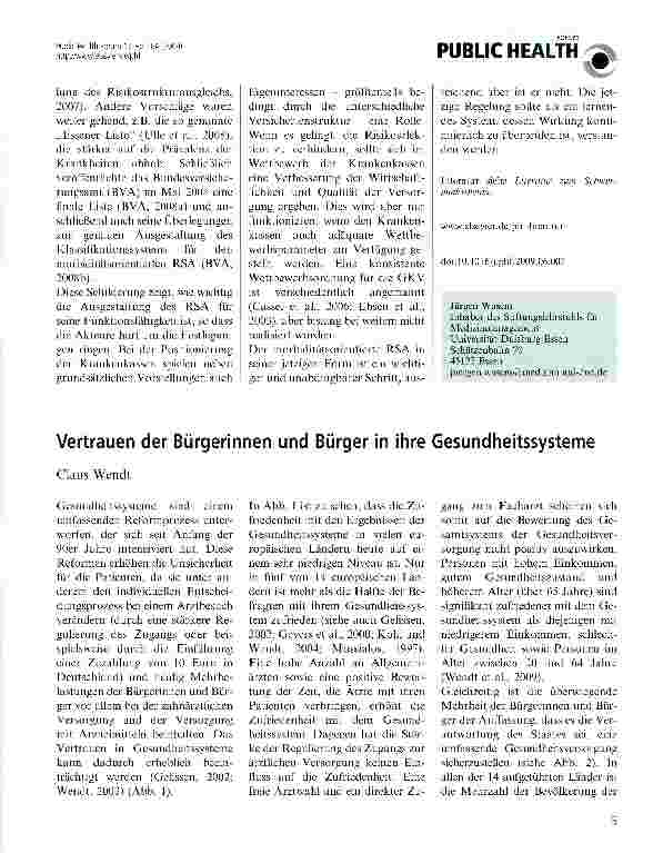 Vorschauseite 2: Warum braucht es für einen Wettbewerb im Gesundheitswesen einen Risikostrukturausgleich?