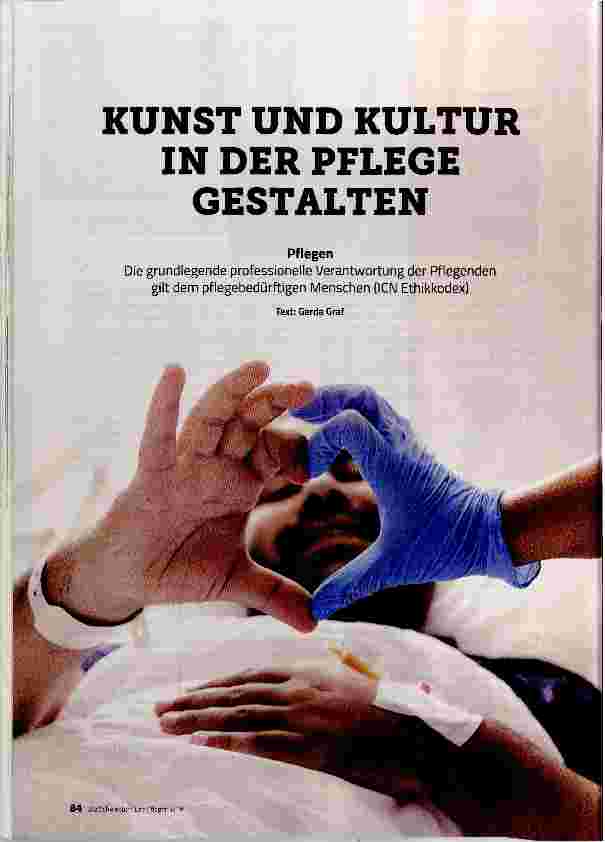 Vorschauseite 1: KUNST UND KULTUR IN DER PFLEGE GESTALTEN