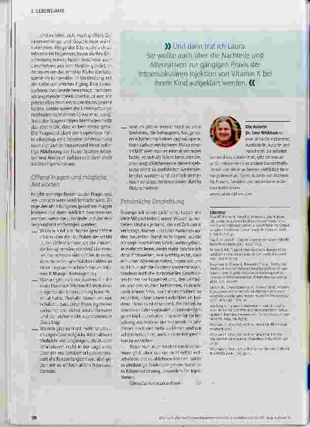 Vorschauseite 3: Vitamin K für jedes Neugeborene?