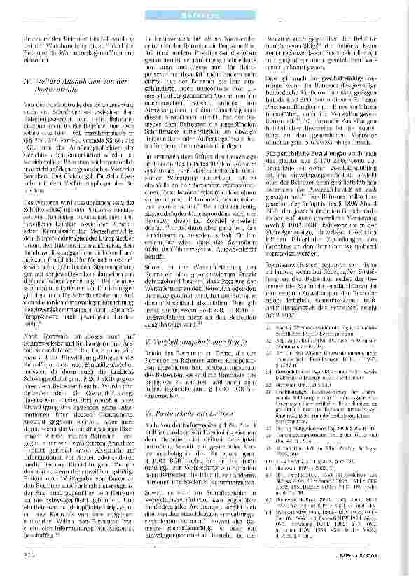 Vorschauseite 5: Betreuung und Postverkehr