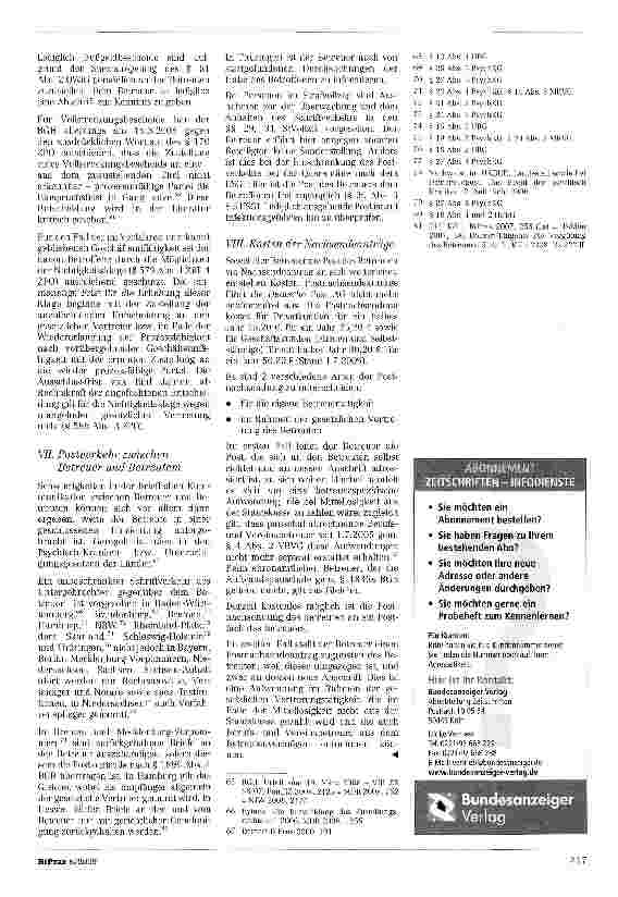 Vorschauseite 6: Betreuung und Postverkehr