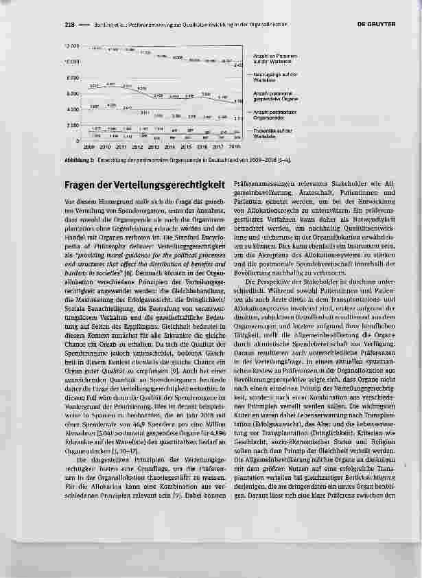 Vorschauseite 2: Präferenzmessung zur Qualitätsentwicklung in der Organallokation